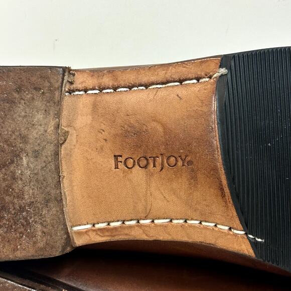 VGUC Rancourt & Co x FootJoy Tassel Loafer Moccasin Brown Made in Maine USA 11 D main image 4